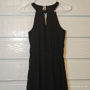 Banana Republic Women SZ 0 Black HALTER MAXI DRESS CHIC CLASSIC 100% VISCOSE